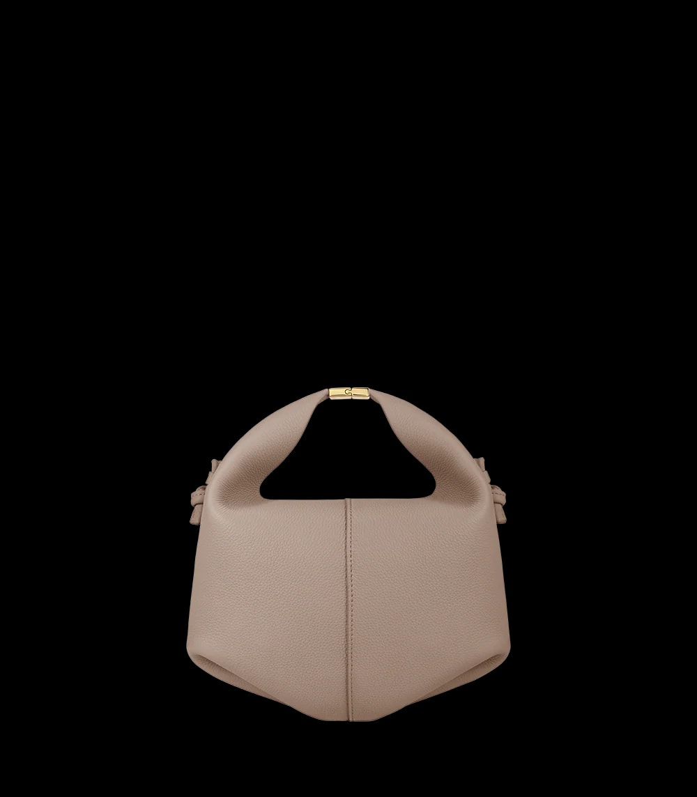 Polène BÉRI BANDOULIÈRE Taupe Grained — authentic Polène bag