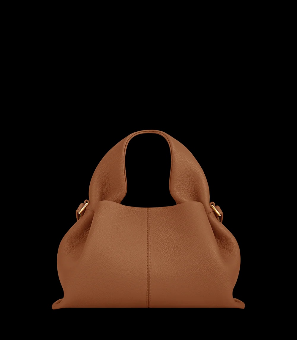 Polène NUMÉRO NEUF MINI Camel Grained — authentic Polène bag