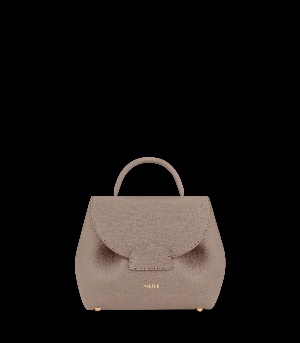 Polène NUMÉRO UN NANO Grained Taupe — authentic Polène bag